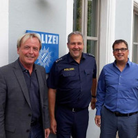 Stefan Schuster (MdL), Rolf Rabus (Inspektionsleiter), Harald Dösel (Landtagskandidat)